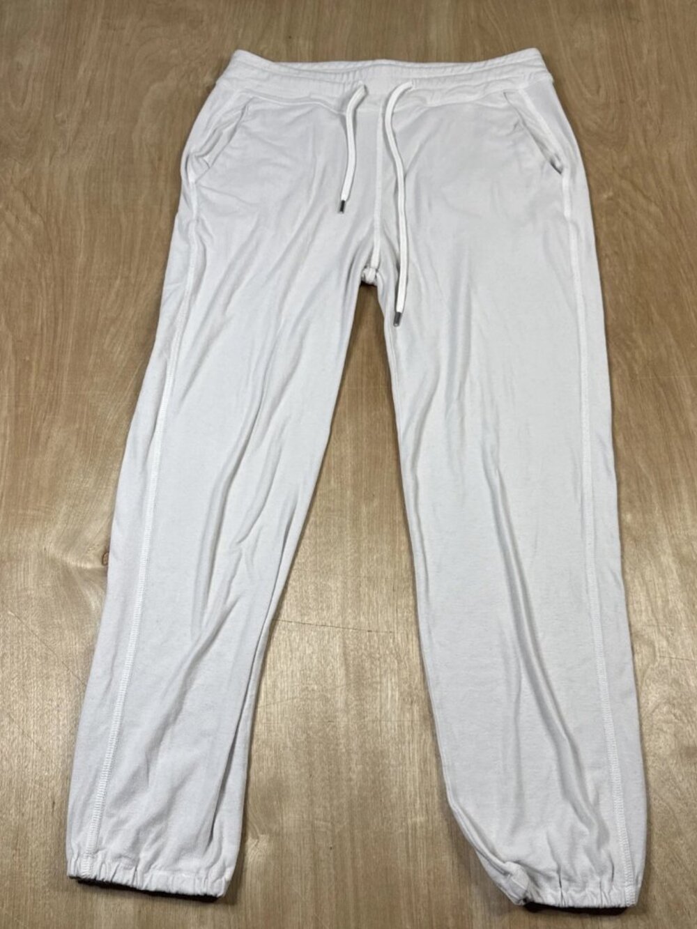 James Perse Women’s White Drawstring Sweatpants Joggers Size 1
